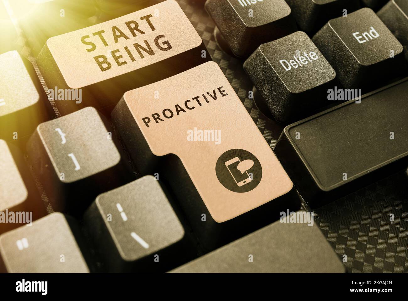 Handwriting text Start Being Proactive. Word for Control situations by ...