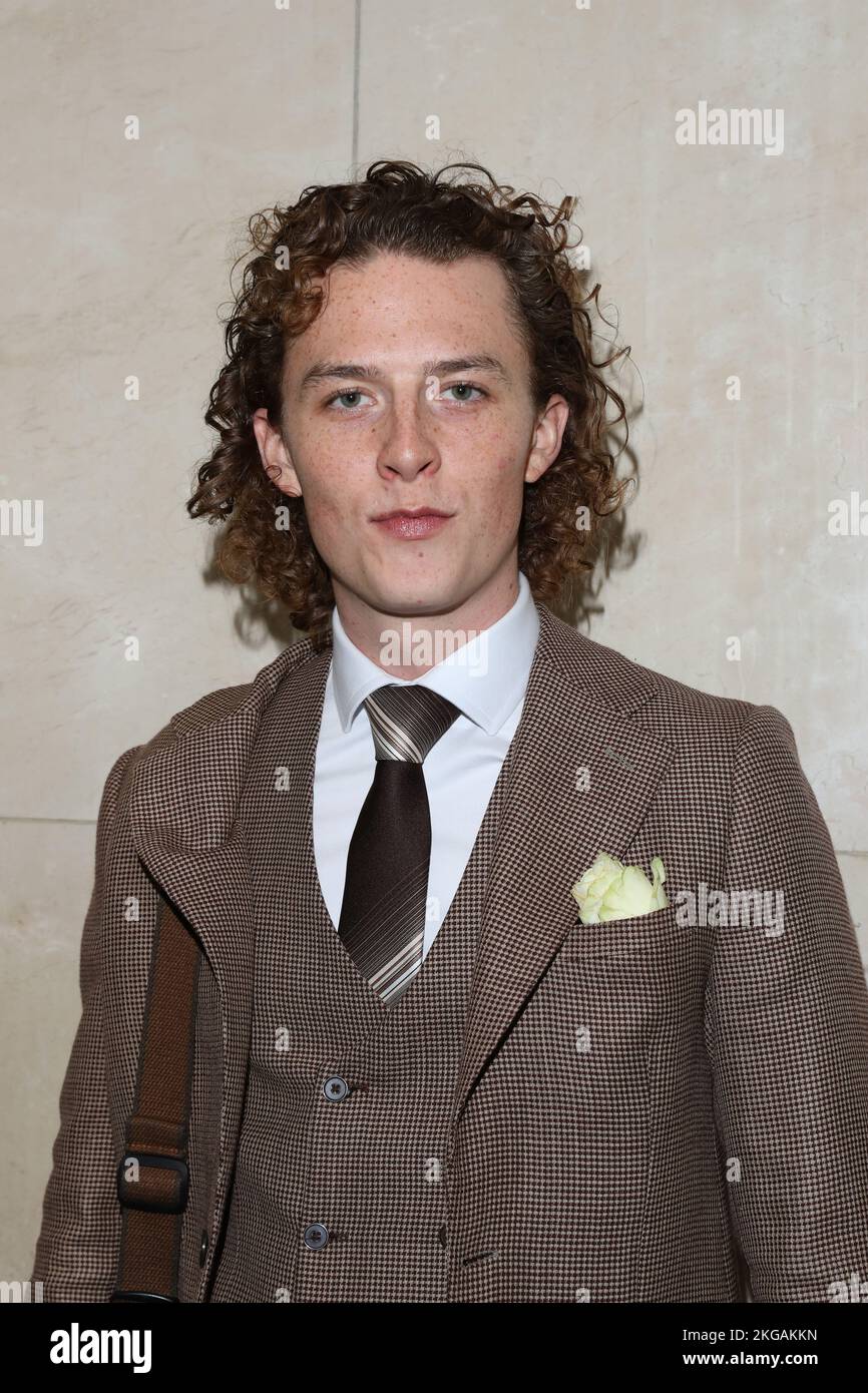 Harry Kirton departs the annual TV Choice Awards at Hilton Hotel in