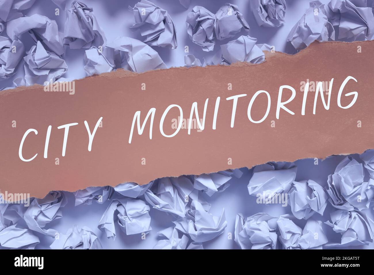 Hand writing sign City Monitoring. Concept meaning indicatorlevel