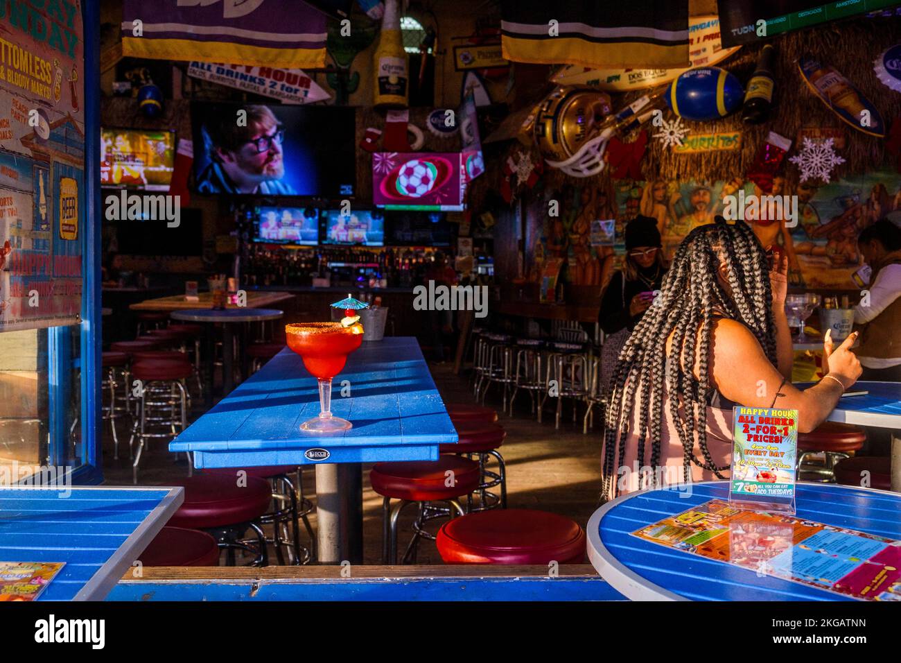 Bar, Hollywood, Los Angeles, California, United States of America Stock Photo