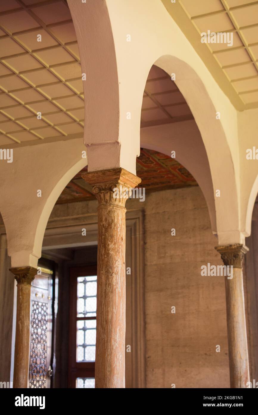 Ancient columns from Ottoman times in the view Stock Photo - Alamy