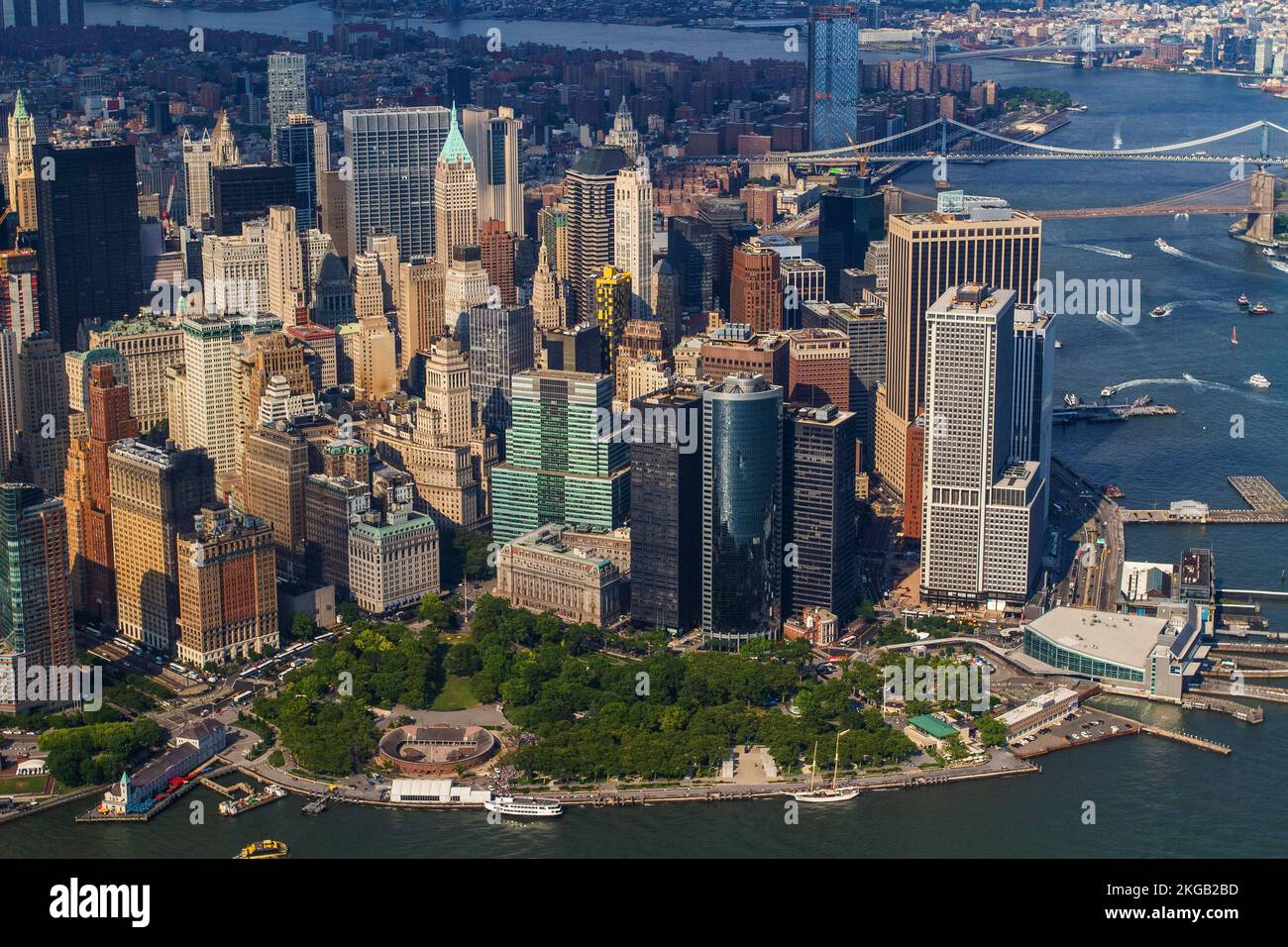 Manhattan aerial view hi-res stock photography and images - Alamy