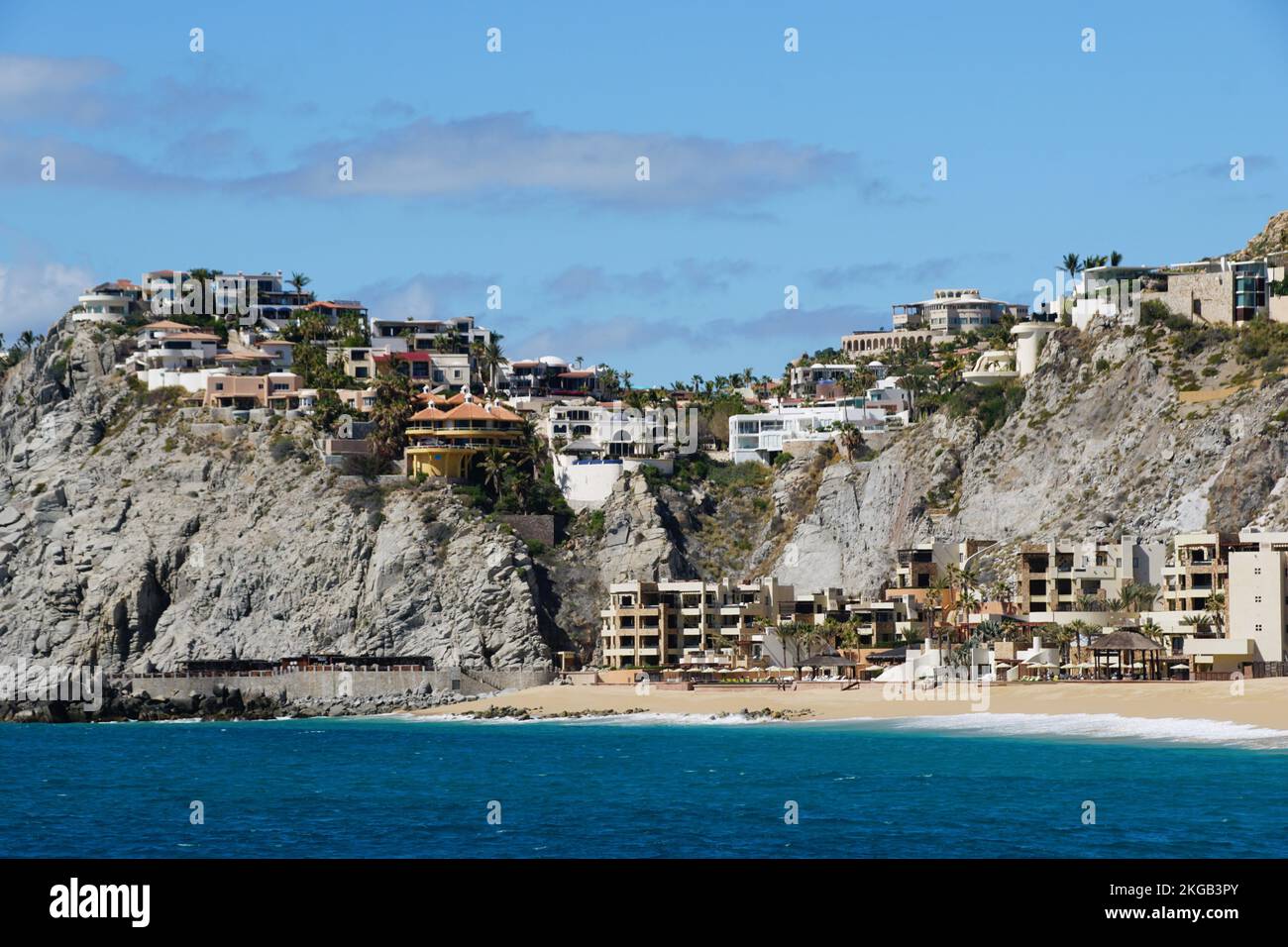Cabo San Lucas, Mexico - November 7, 2022 - The view of the hill with ...