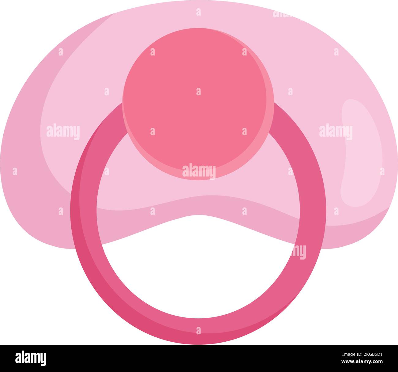 pink baby pacifier Stock Vector Image & Art - Alamy