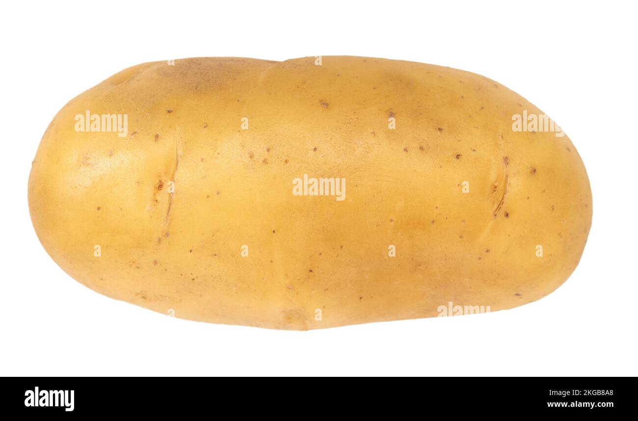 One potato isolated on white background Stock Photo