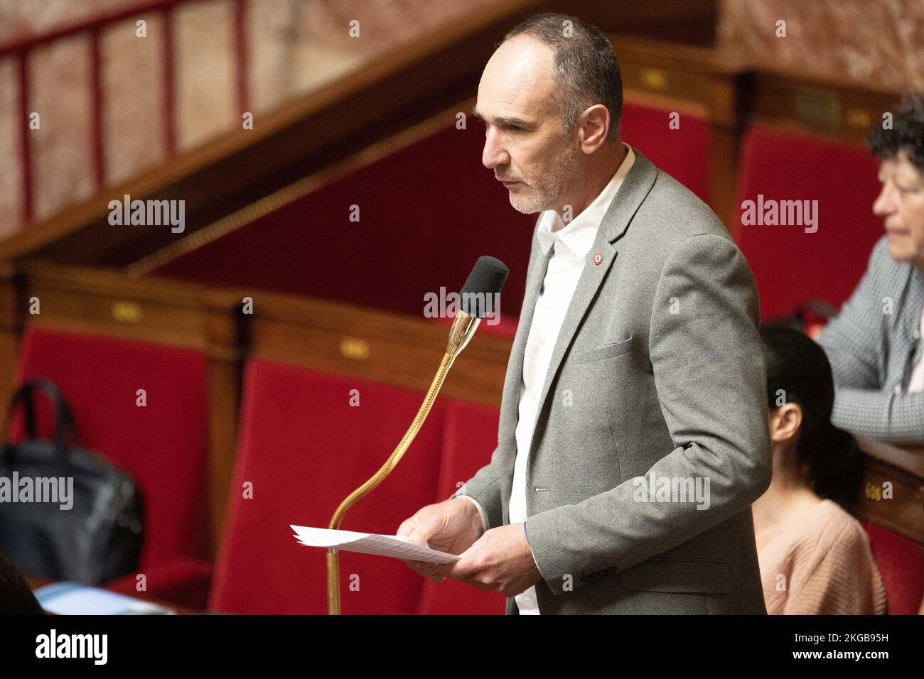 Deputy, Loic Prud’Homme attends a session of Questions to the