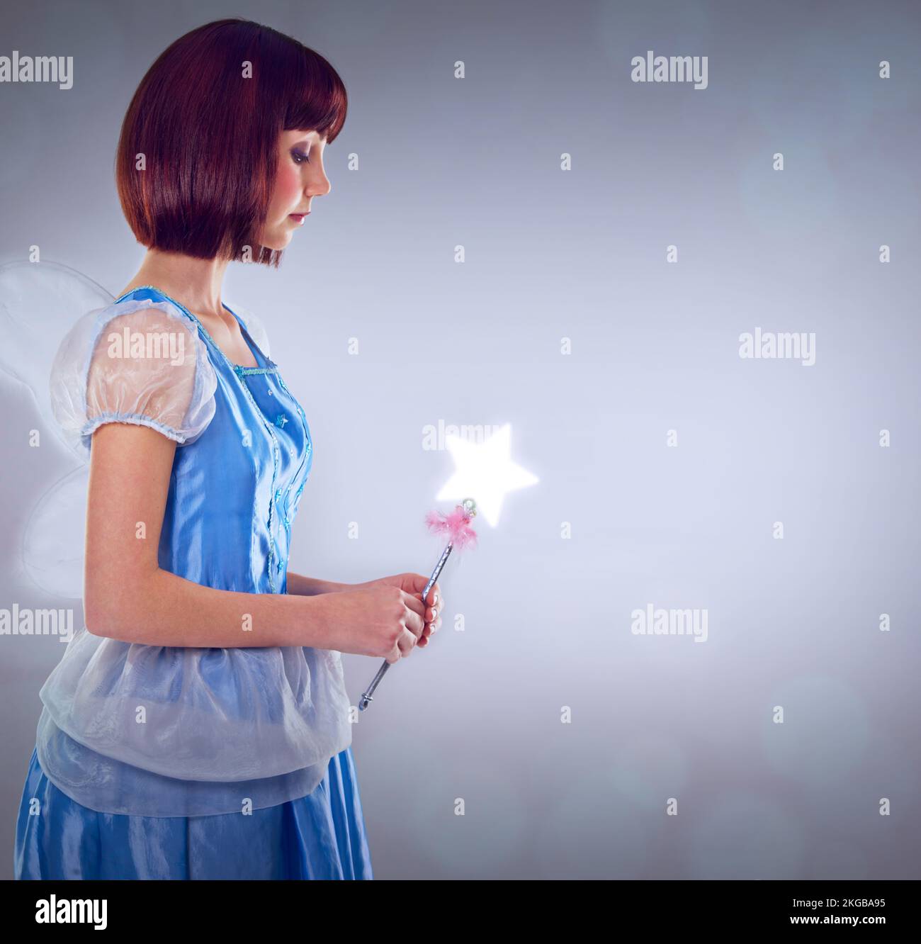 fairy ball gown dresses Shrek 2 Fairy Godmother Blue Dress Set Outfits Cosplay Costume – Coshduk main image 0