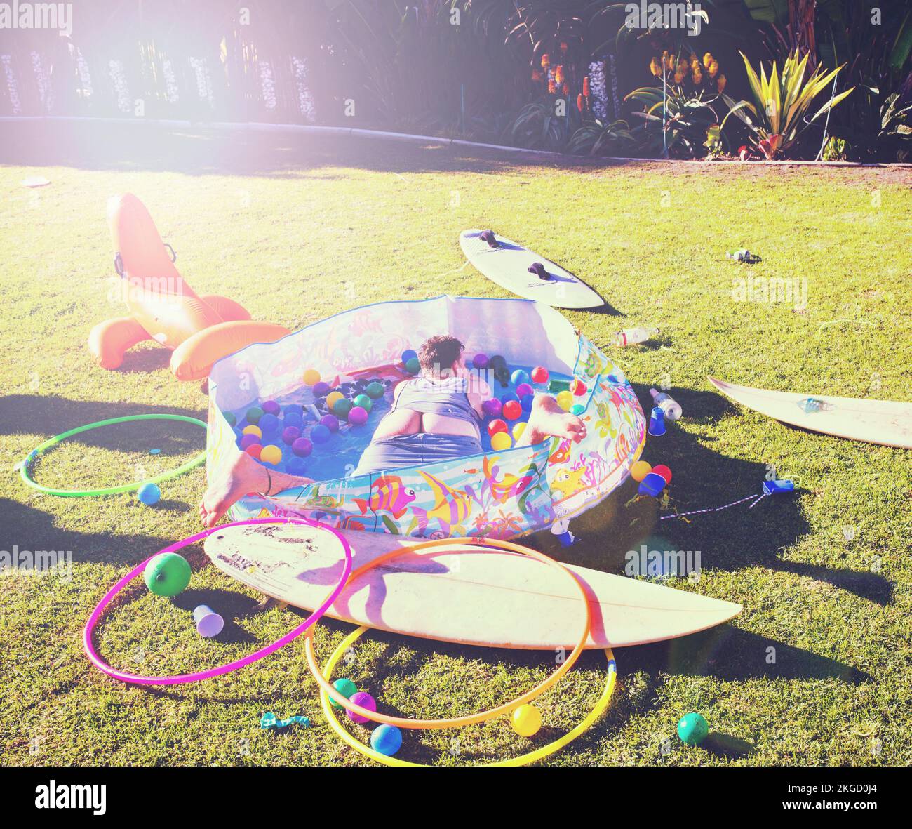 This is how you party. Real party of guys and girls getting drunk. Stock Photo