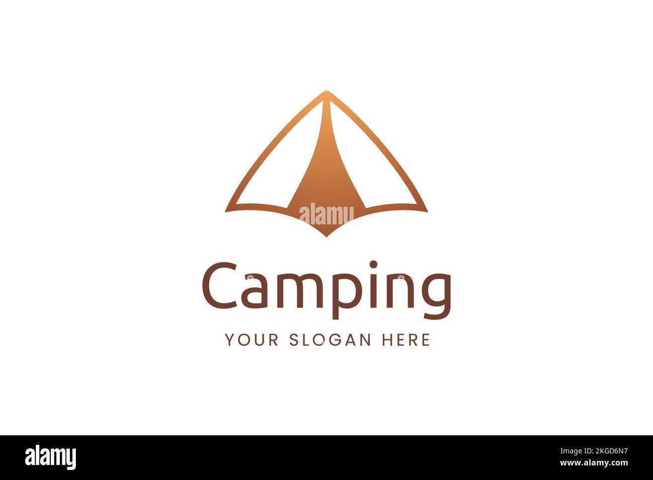 Simple camping logo with tent shape Stock Vector Image & Art Alamy