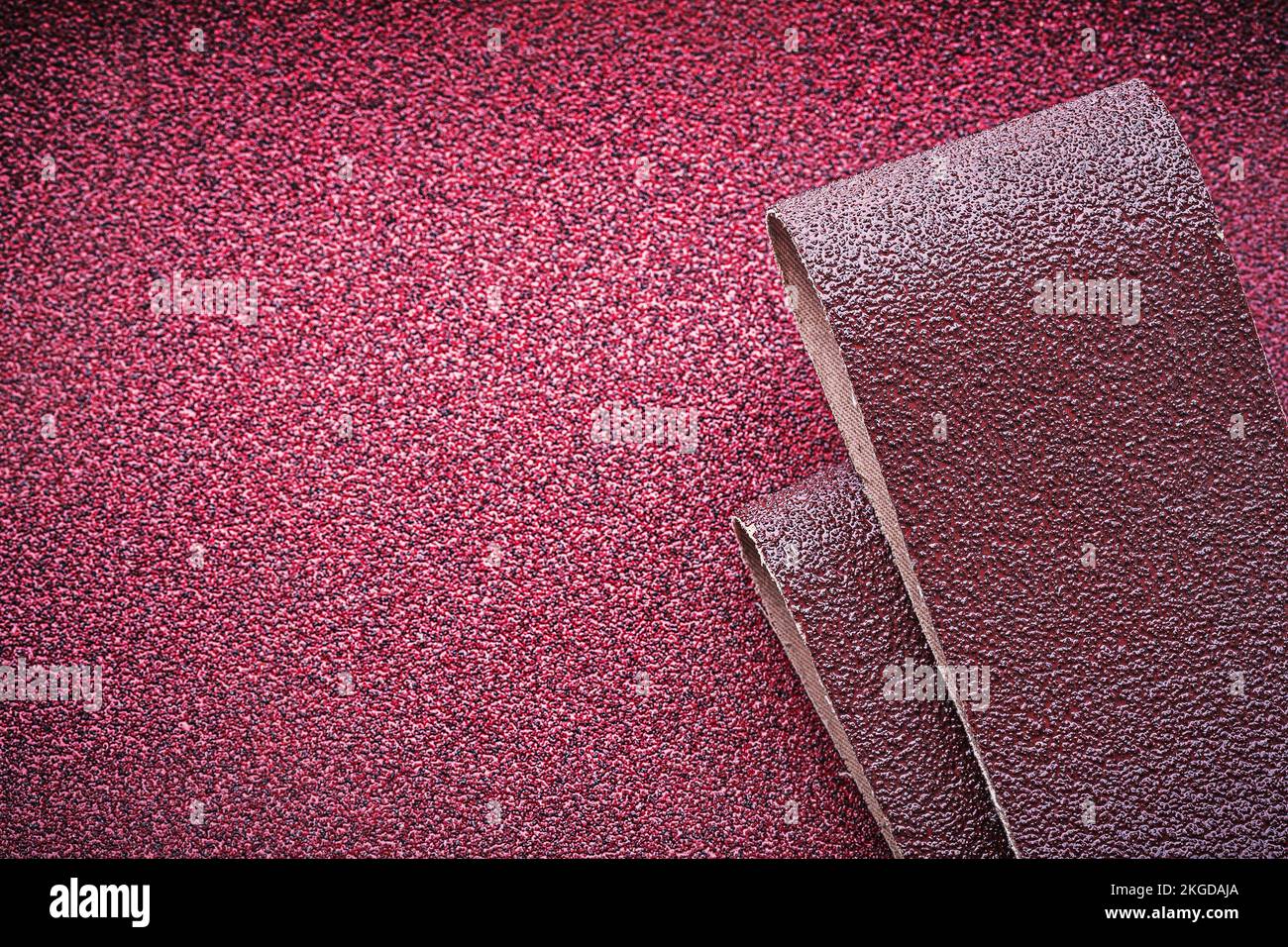 Abrasive paper on polishing sheet top view Stock Photo Alamy