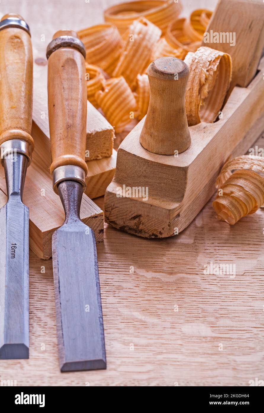 Closeup Chisel Carpentry Joinery Hand Cutting Stock Photo 2195172735
