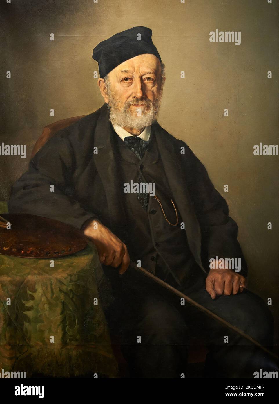 Ritratto del Conte Francesco Caracciolo  - olio su tela - Bernardino Pollinari - XIX secolo  - Piacenza, Galleria Ricci Oddi Stock Photo