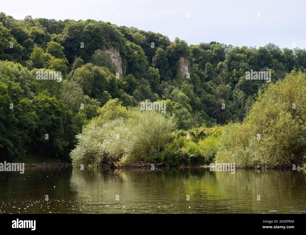 River Wye, Gloucestershire, England. Stock Photo