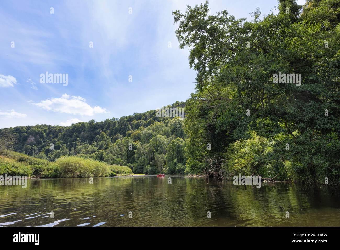 River Wye, Gloucestershire, England. Stock Photo