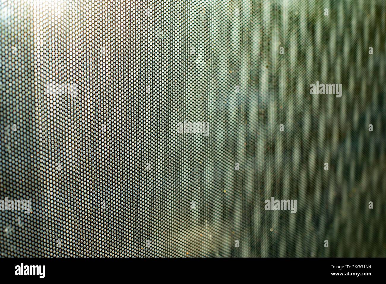 Glass surface in film. Texture of film on window. Blurry background of small waves. Film Details. Stock Photo