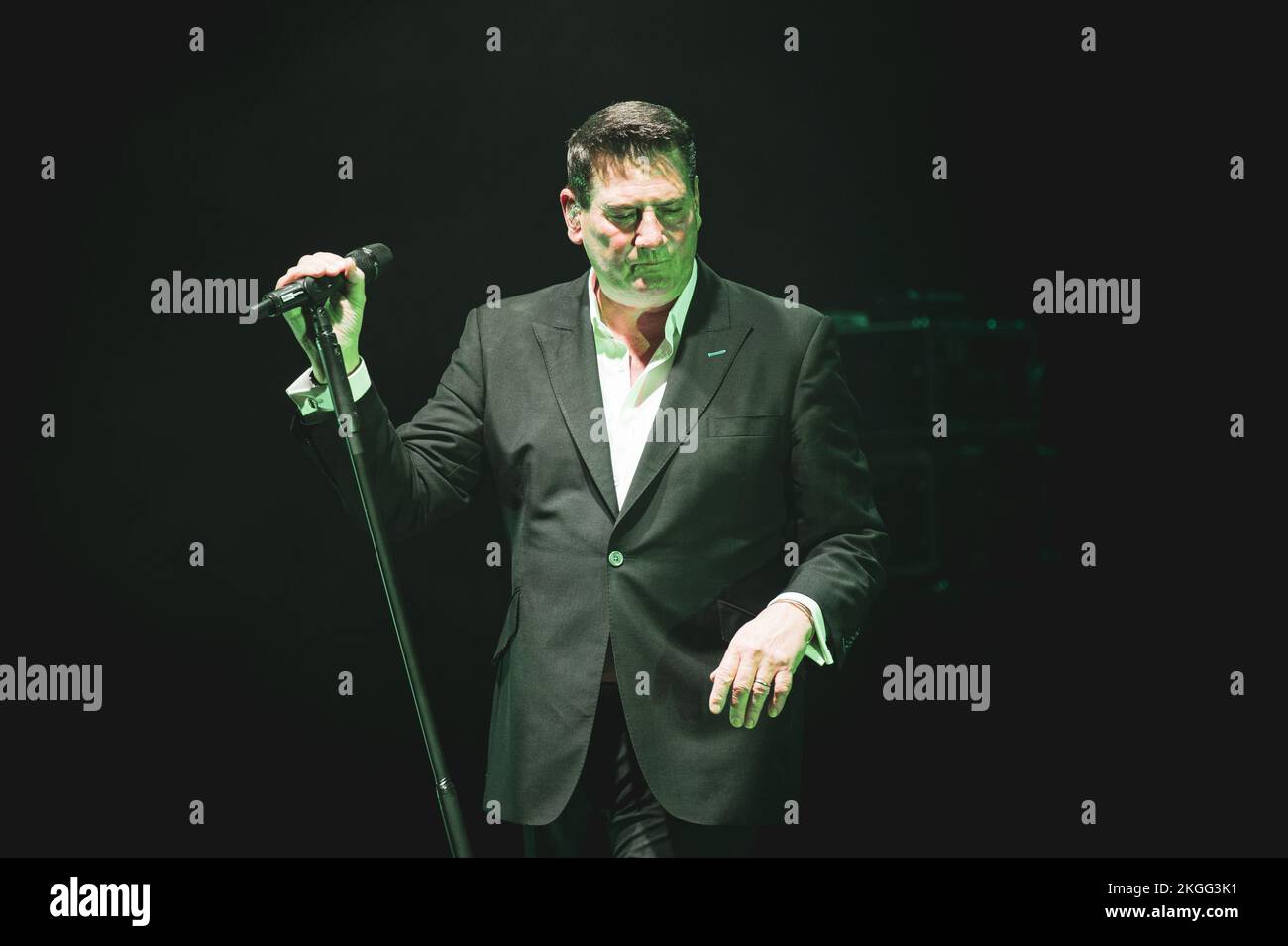 ITALY, TURIN, NOVEMBER 22ND 2022: The British pop singer Tony Hadley, former lead singer of the New Romantic band Spandau Ballet, performing live on stage for his “40TH anniversary” tour, together with “The Fabolous TH Band”. Stock Photo