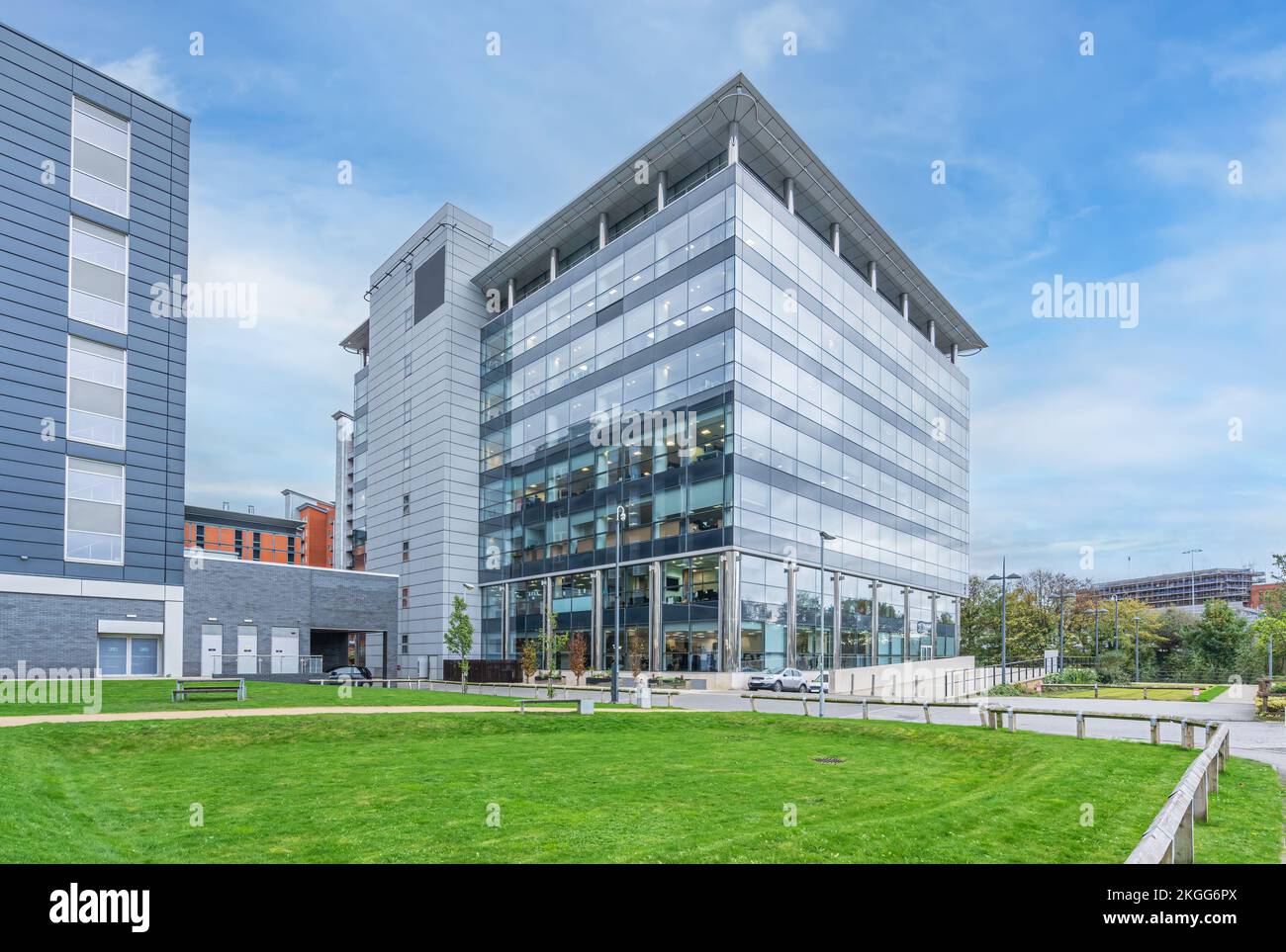 Whitehall Place office development in Leeds Stock Photo