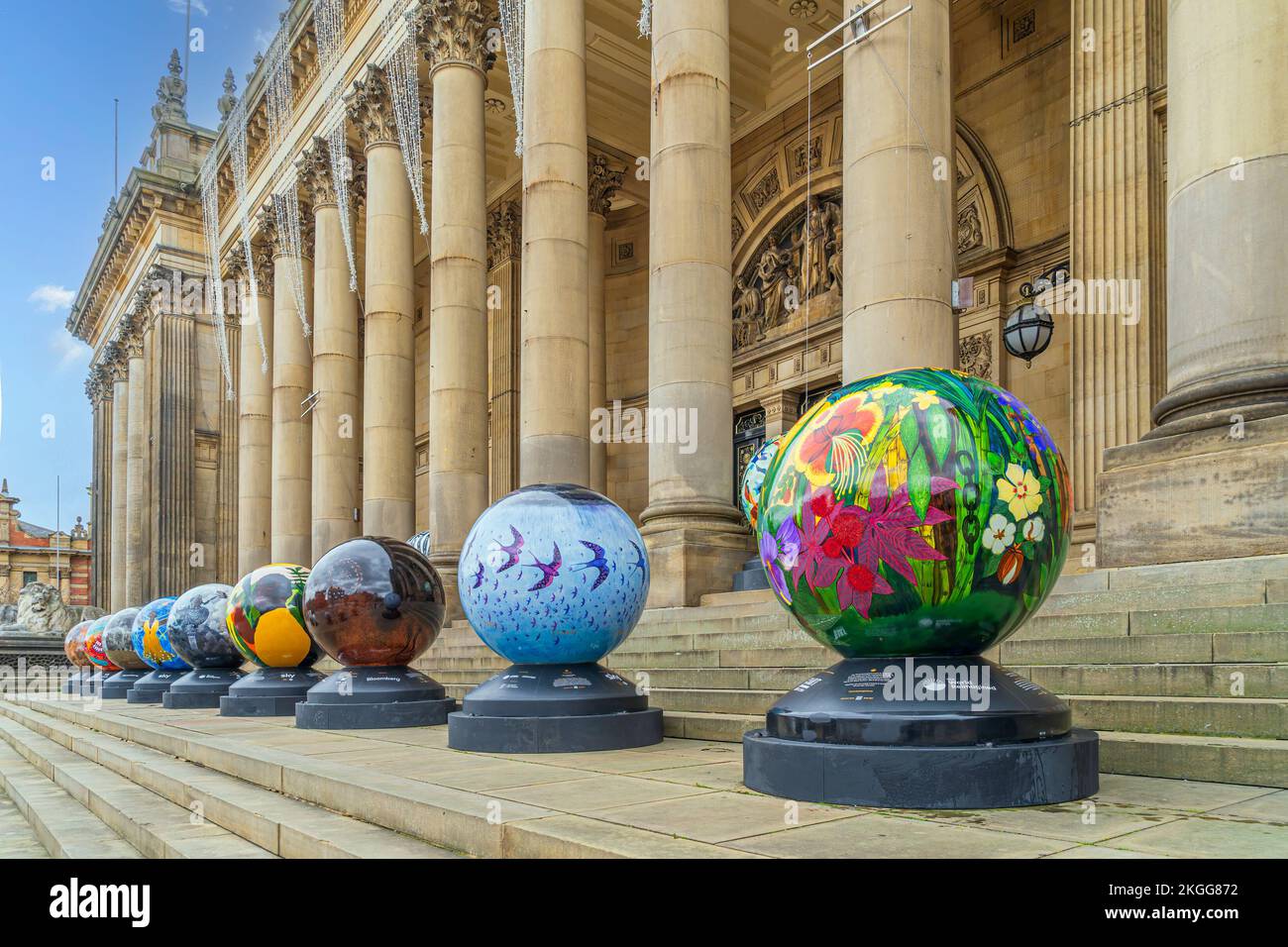 Leeds Town Hall and the world reimagined project Stock Photo