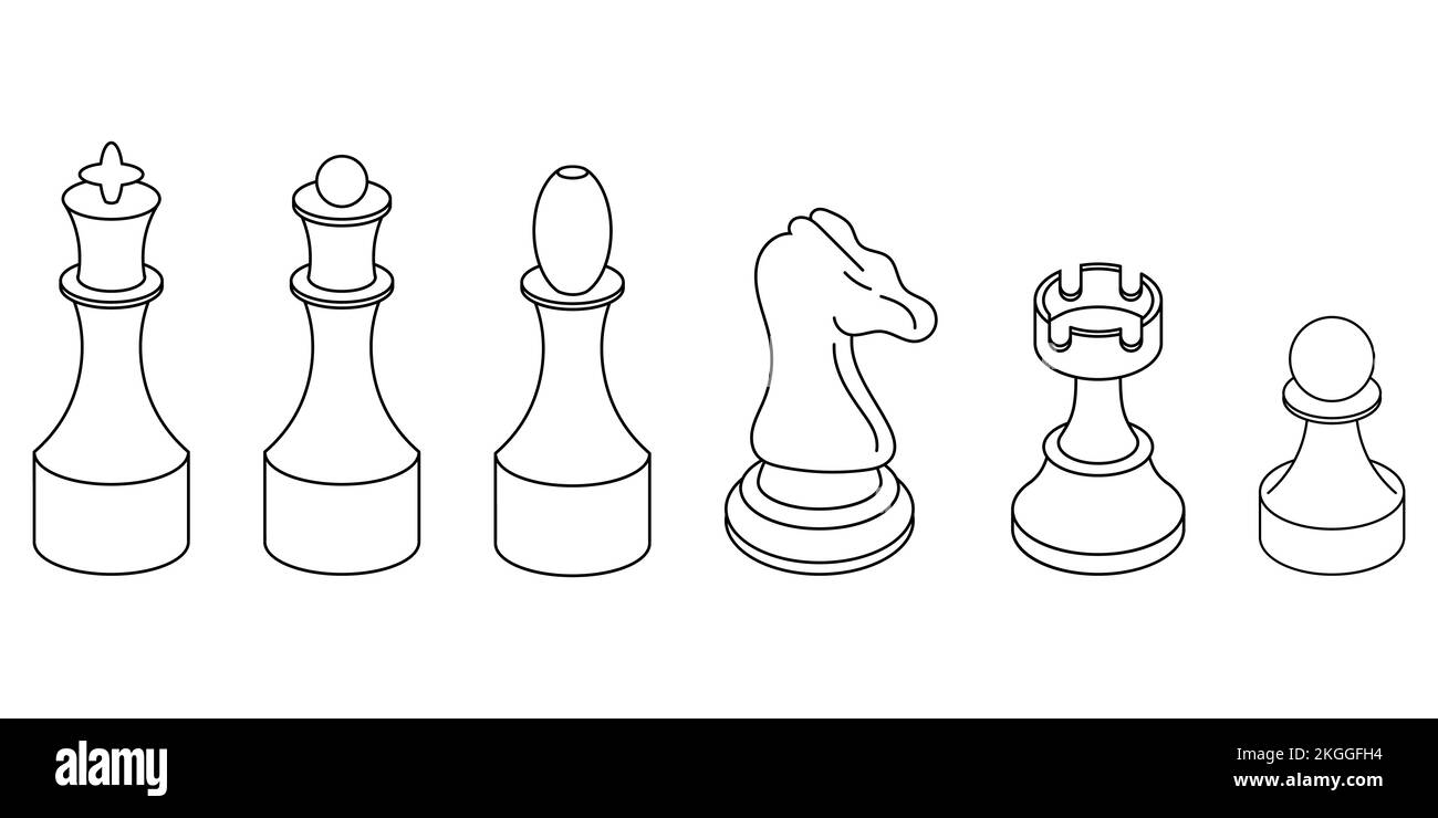 Photo chess pieces Stock Vector Images - Alamy