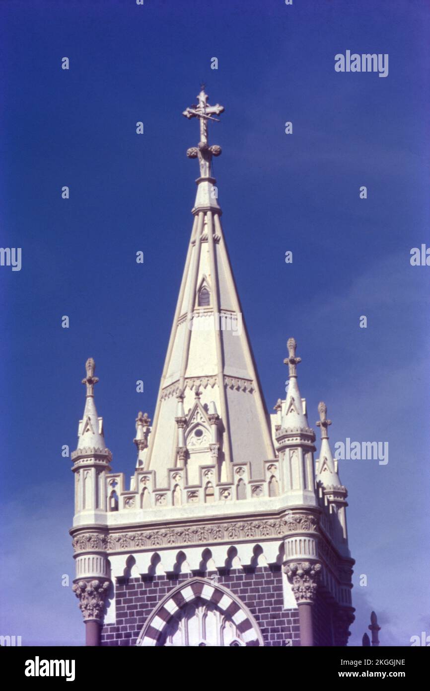The Basilica of Our Lady of the Mount Bandra, colloquially known as the Church of Saint Mary of Mount Bandra, is a Roman Catholic basilica located in Bandra, Bombay, India. Stock Photo