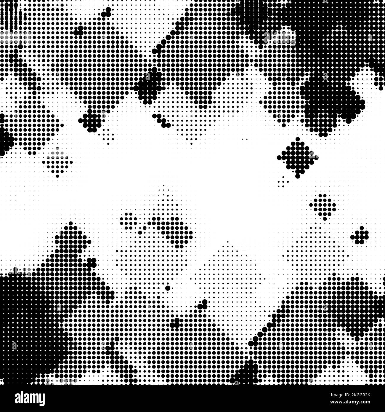 Halftone Pattern. Set of Dots. Dotted Texture on White Background ...