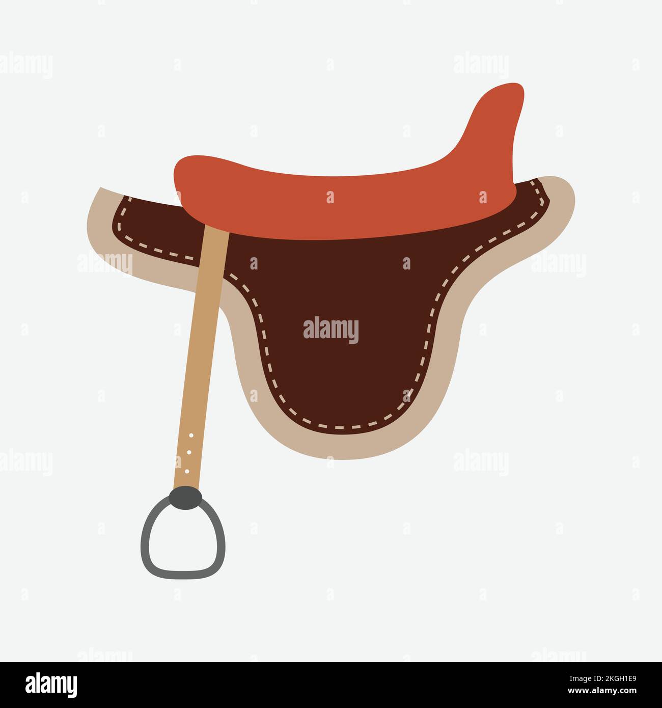 Horse Saddle Icon. Sport Concept Cartoon of Sickle Stock Vector Image