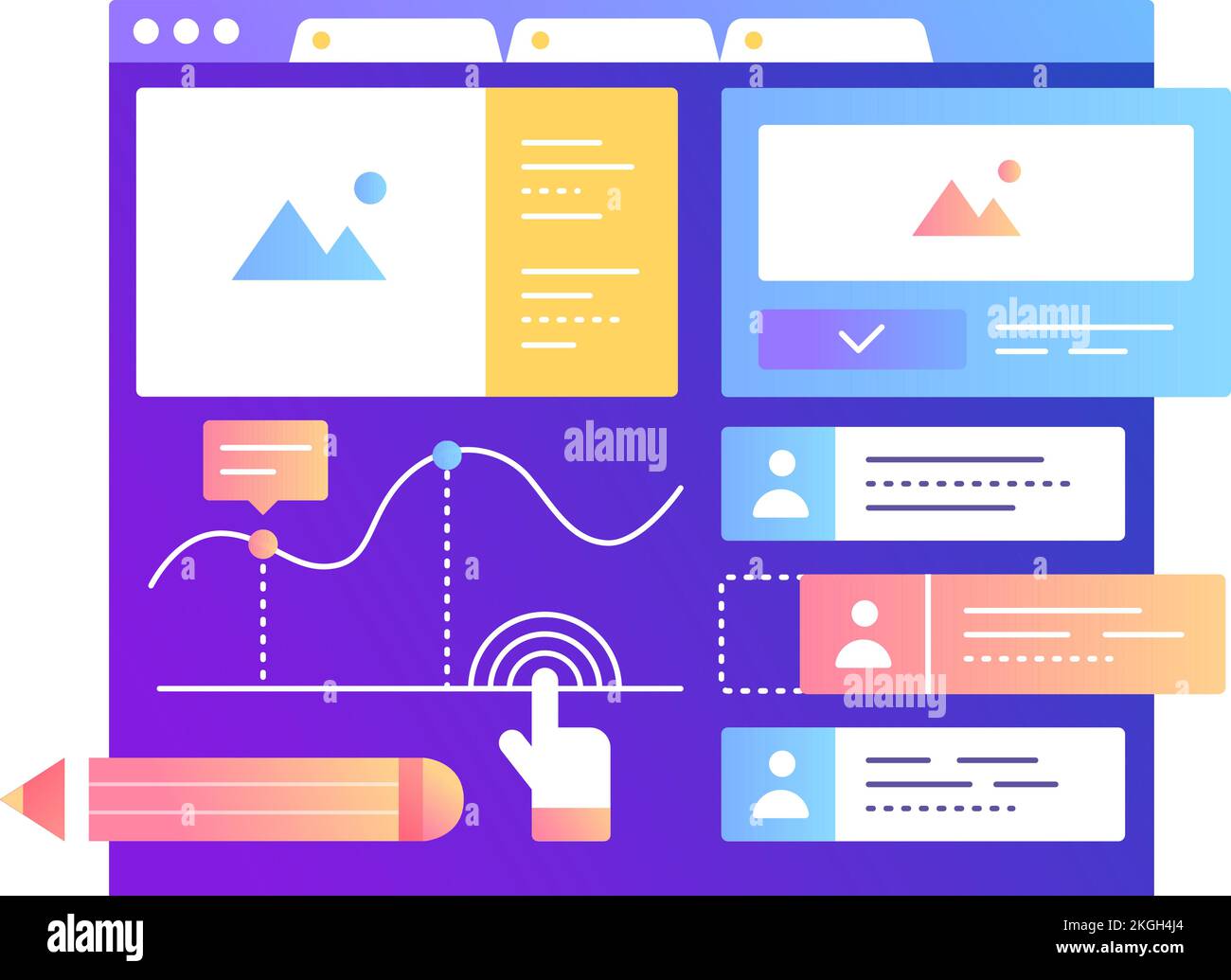  design icon website template flat vector Stock Vector Image & Art