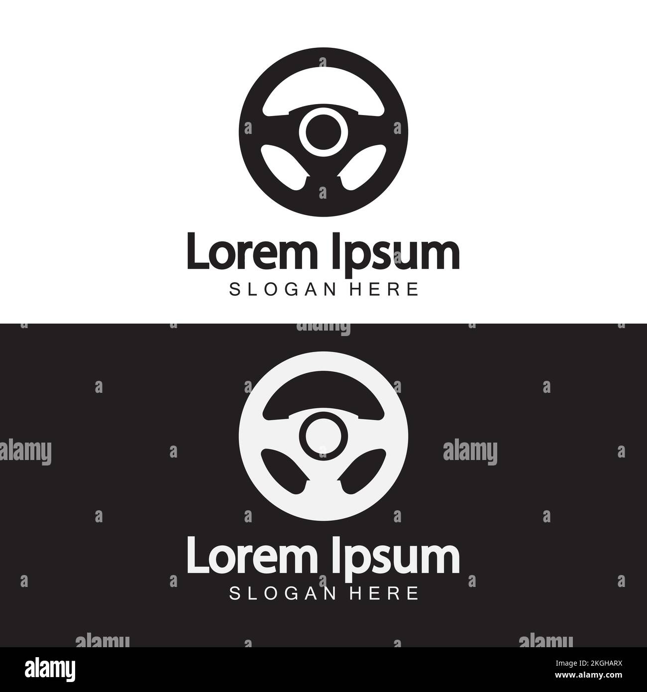 Steering wheel logo. Vector illustration Stock Vector Image & Art Alamy