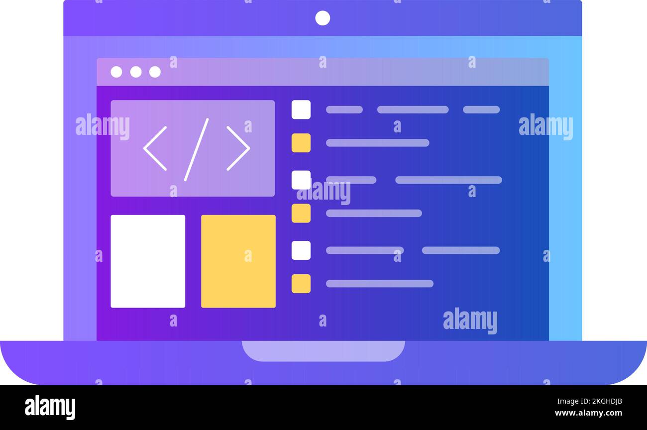 Software icon program code vector on white Stock Vector Image & Art - Alamy