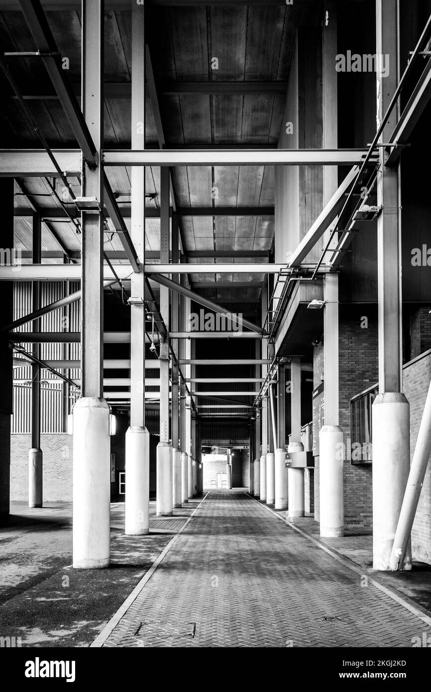 Manchester United's Old Trafford stadium, Manchester Stock Photo Alamy