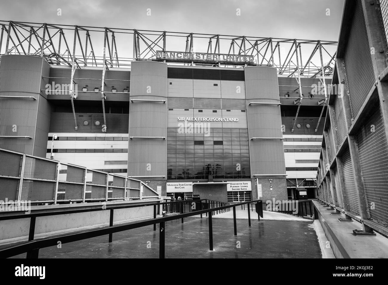 Manchester United's Old Trafford stadium, Manchester Stock Photo Alamy