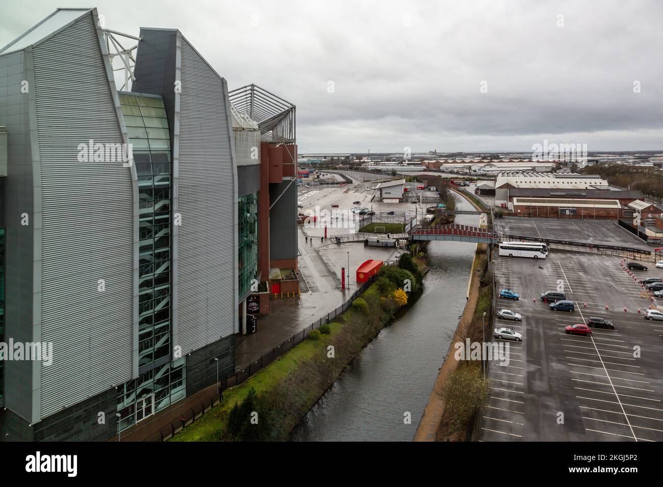 Manchester United's Old Trafford stadium, Manchester Stock Photo