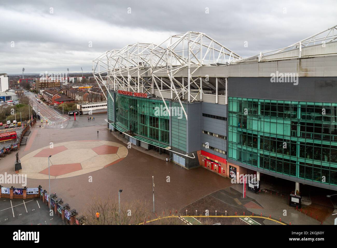 Manchester United's Old Trafford stadium, Manchester Stock Photo