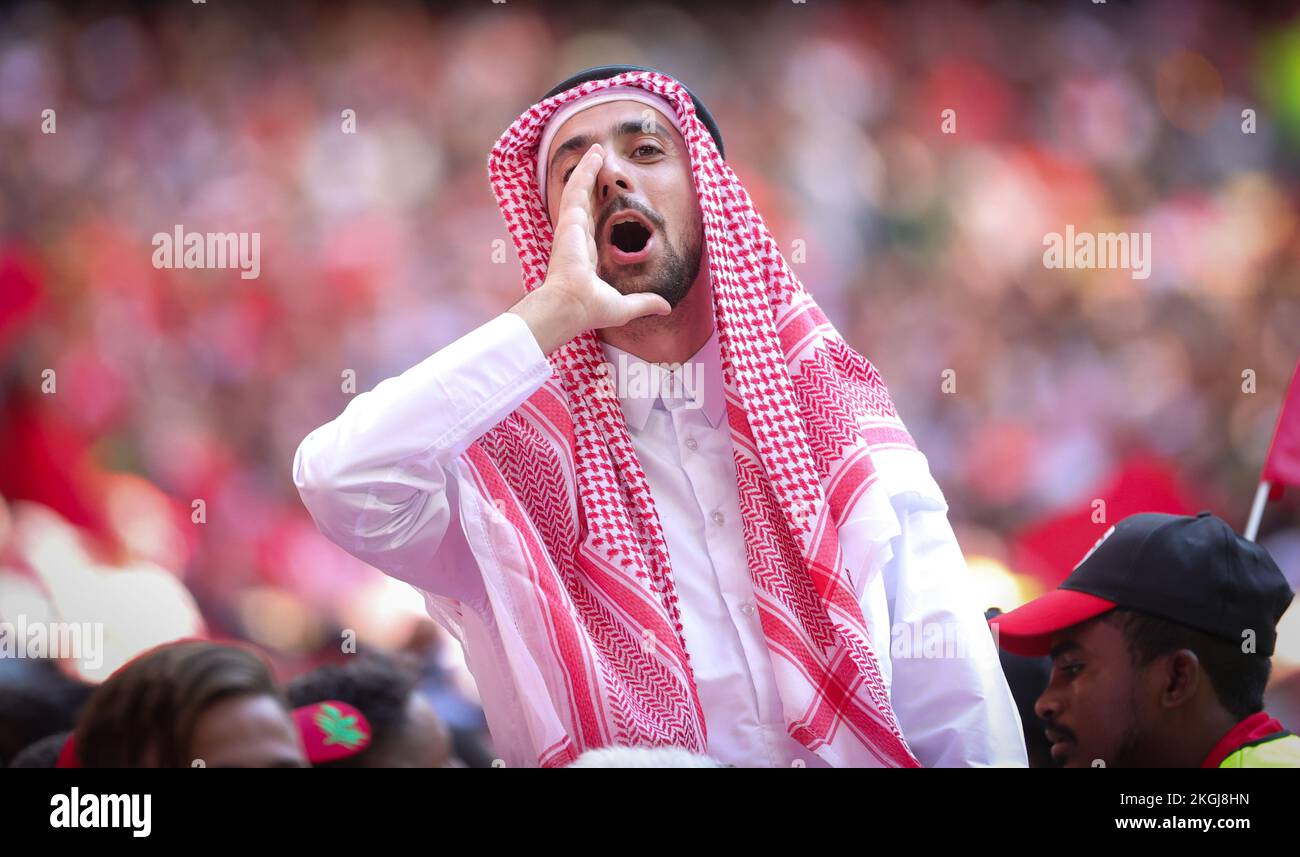 Al Khor Qatar 23rd Nov 2022 A Supporter Pictured During A Soccer