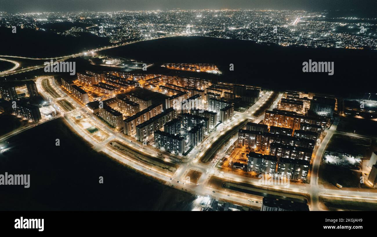 An aerial view of the new neighborhood in the city of Barranquilla