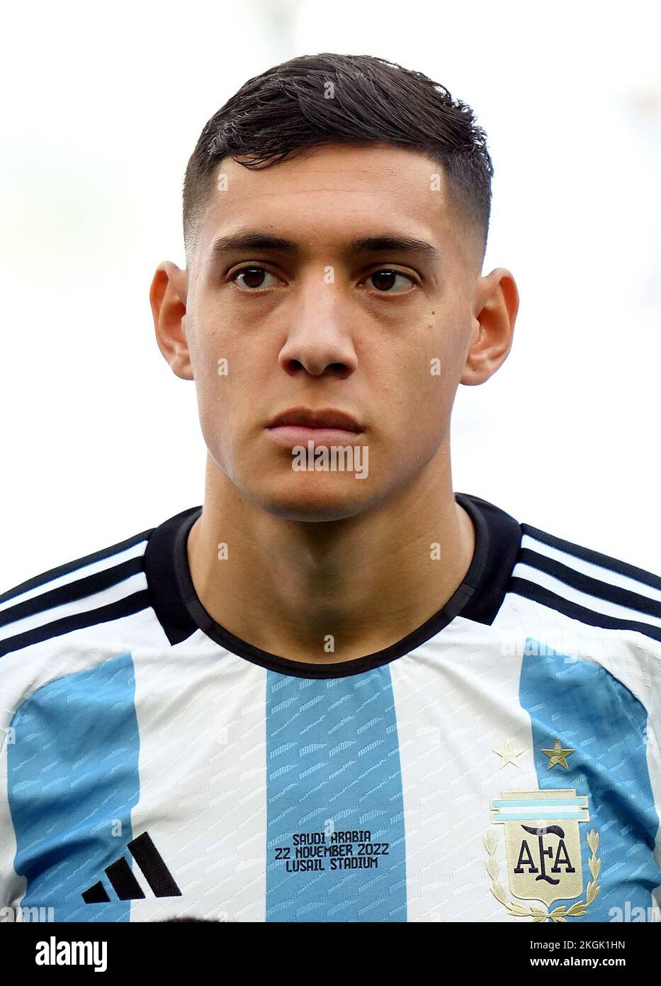 Argentina's Nahuel Molina during the FIFA World Cup Group C match at Lusail Stadium, Lusail, Qatar. Picture date: Tuesday November 22, 2022. Stock Photo