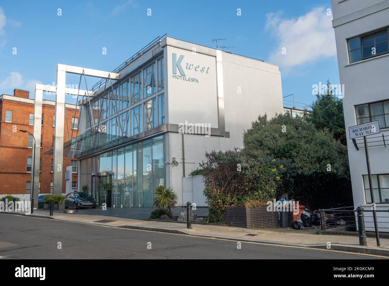 London- November 2022: K West Hotel and Spa on Richmond Way n Shepherds Bush Stock Photo