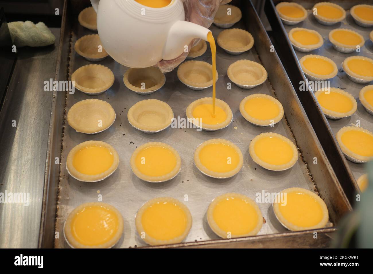 making a muffin cup cake indoor  Stock Photo