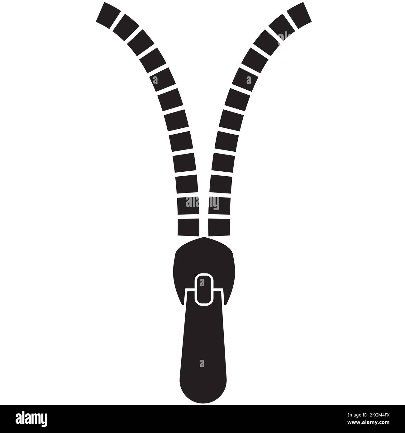 Zipper icon on white background. Zipper sign. flat style Stock Photo Alamy