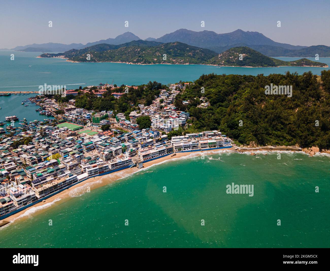 An aerial view of Cheung Chau, Hong Kong Stock Photo Alamy