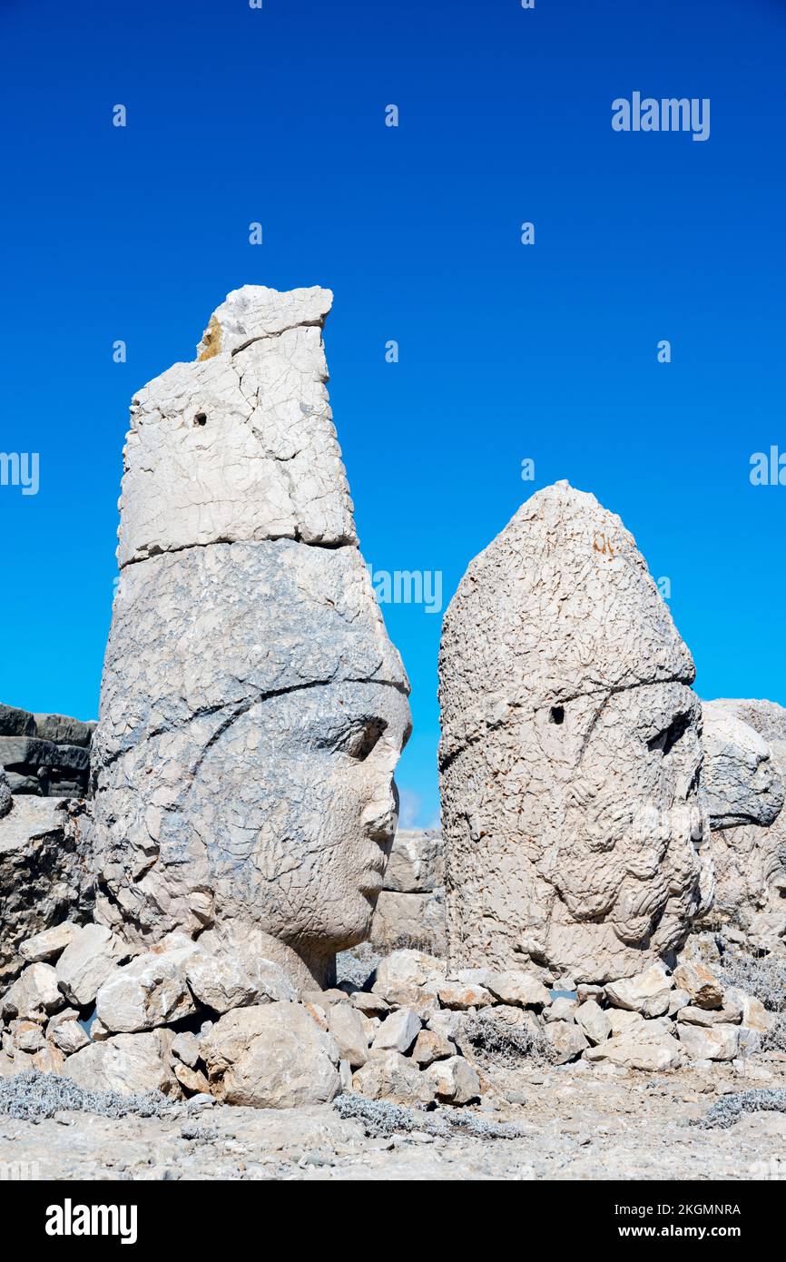 Türkei, Nemrut Dagi, Ostterrasse Stock Photo