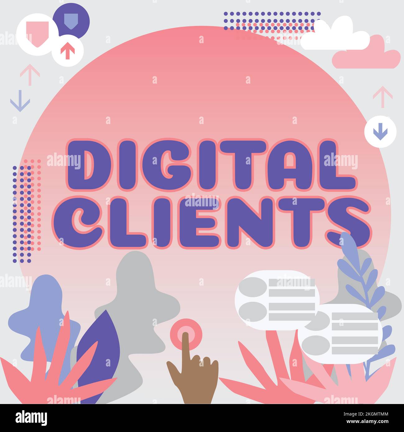 Digital Client Channels Handwriting text Digital Clients. Business overview use digital ...