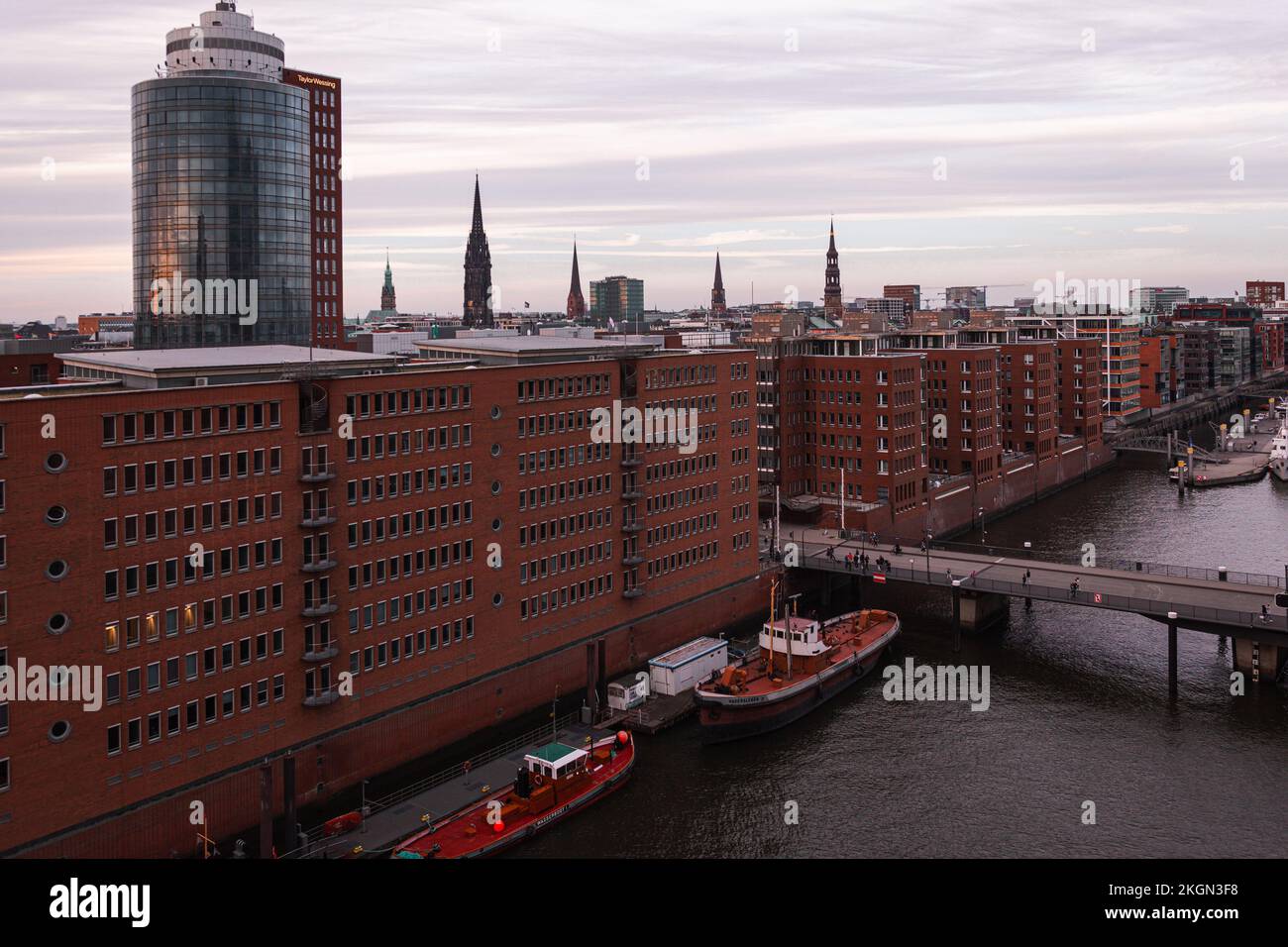 Hamburg, Germany, 16.06.2022:Hamburg Port Stock Photo
