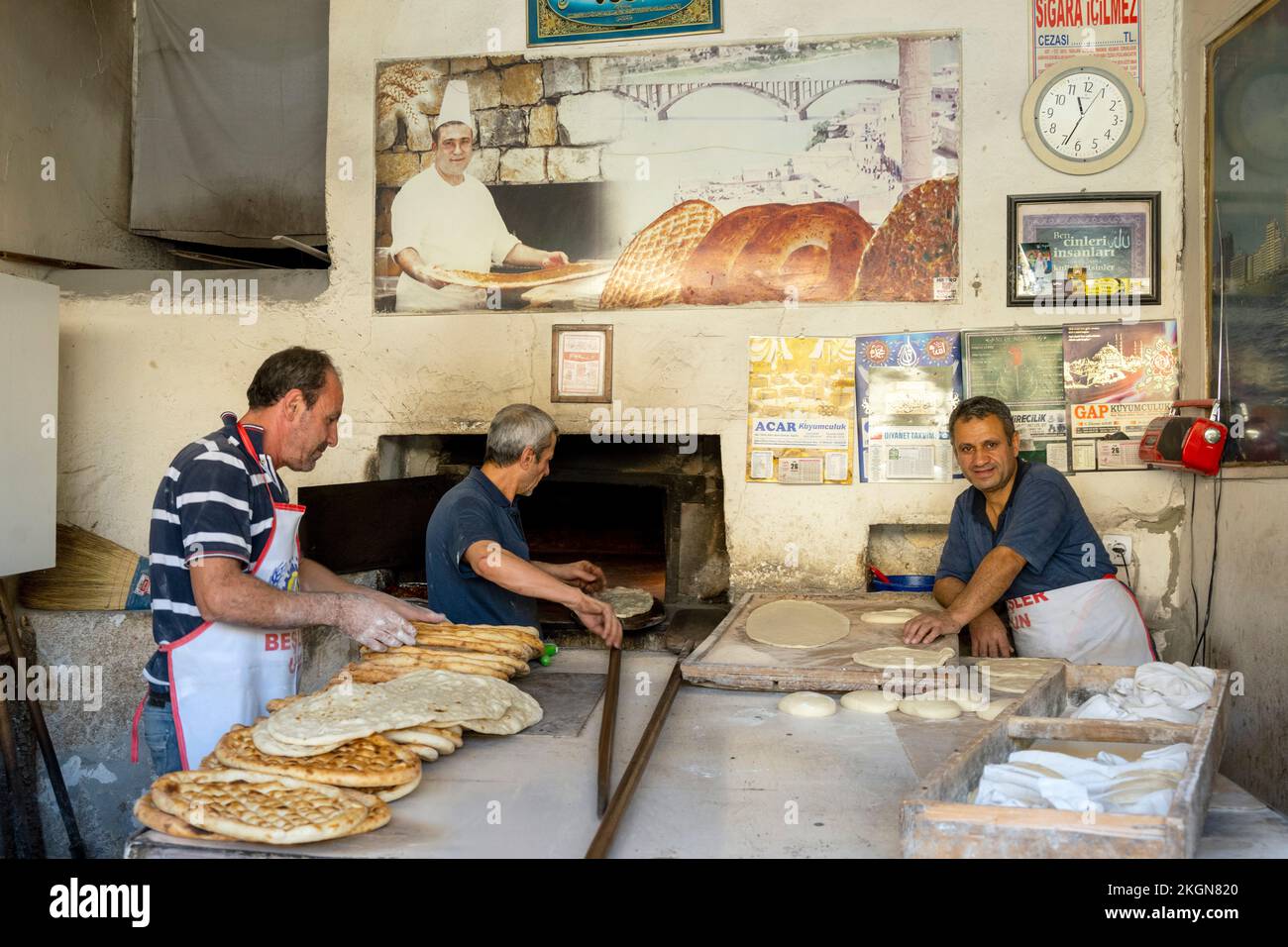 Türkei, Midyat, Bäckerei Stock Photo