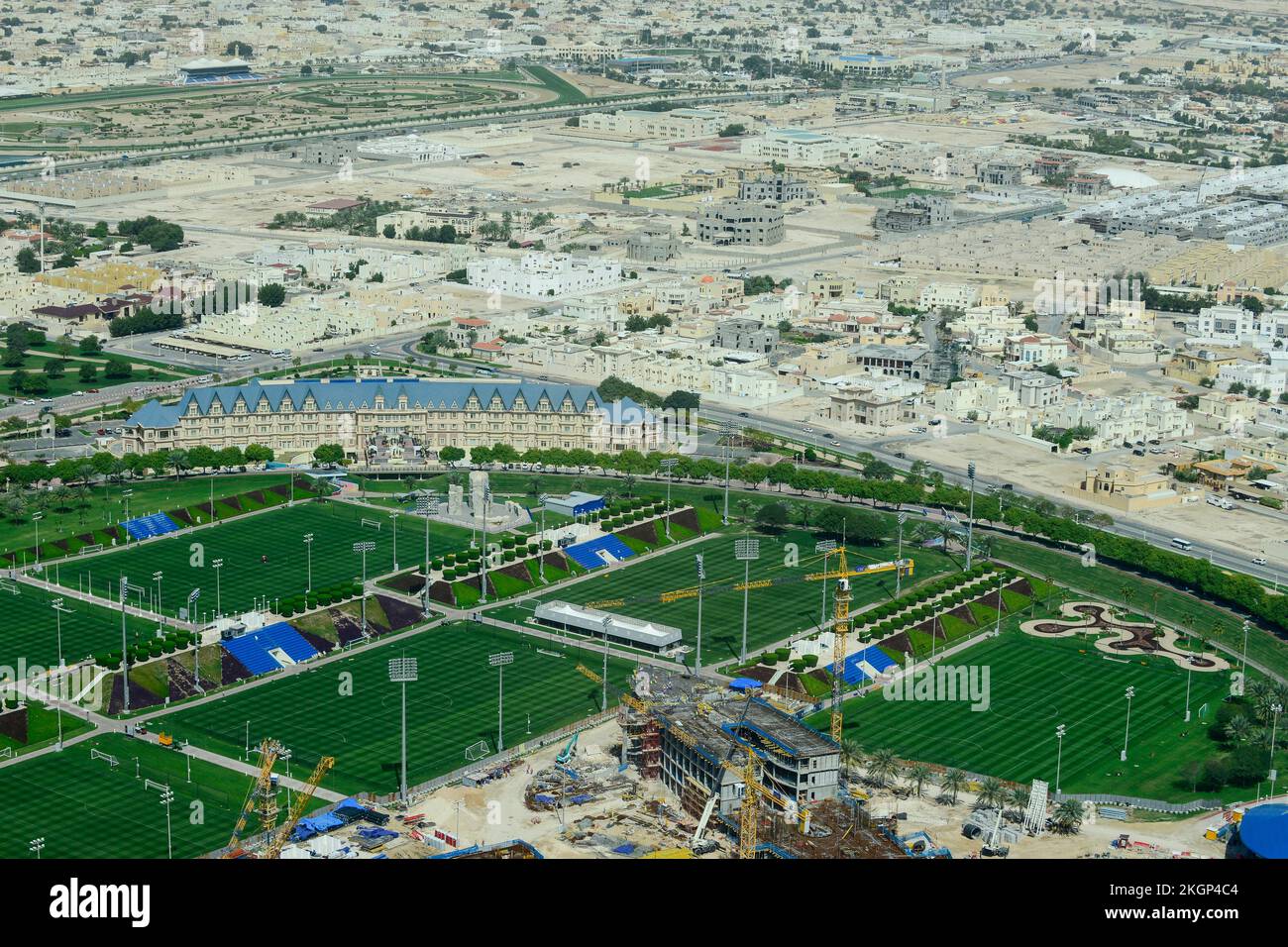 QATAR, Doha, construction site Sportpark Aspire Academy for Sports