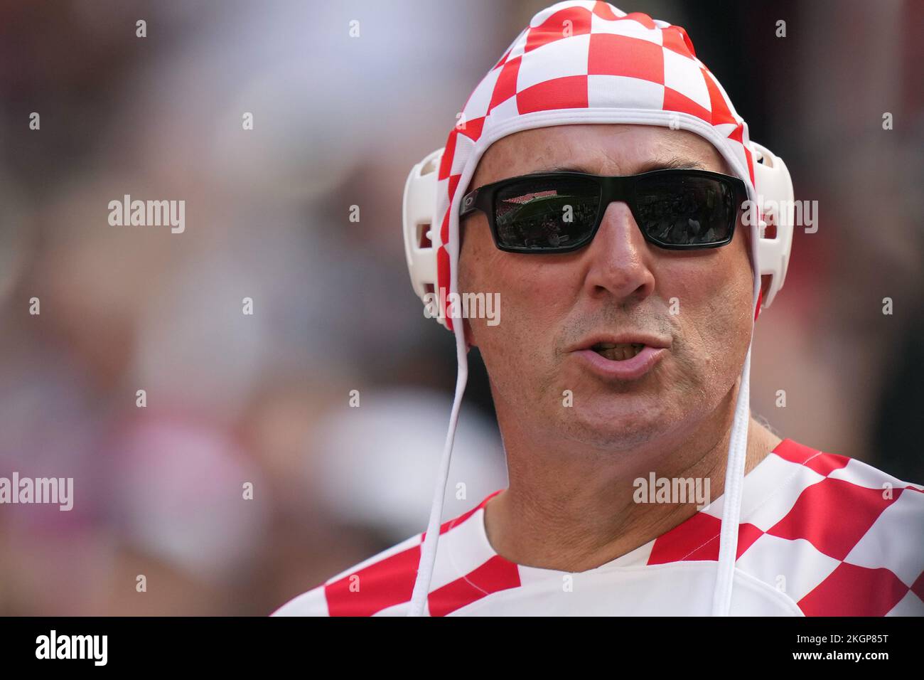 Croatia fan during the Qatar 2022 World Cup match, group F, date 1