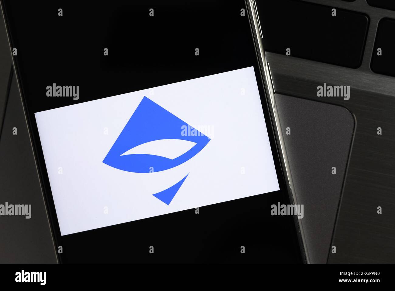 AirSwap (AST) editorial. Illustrative photo for news about AirSwap (AST) - a cryptocurrency Stock Photo