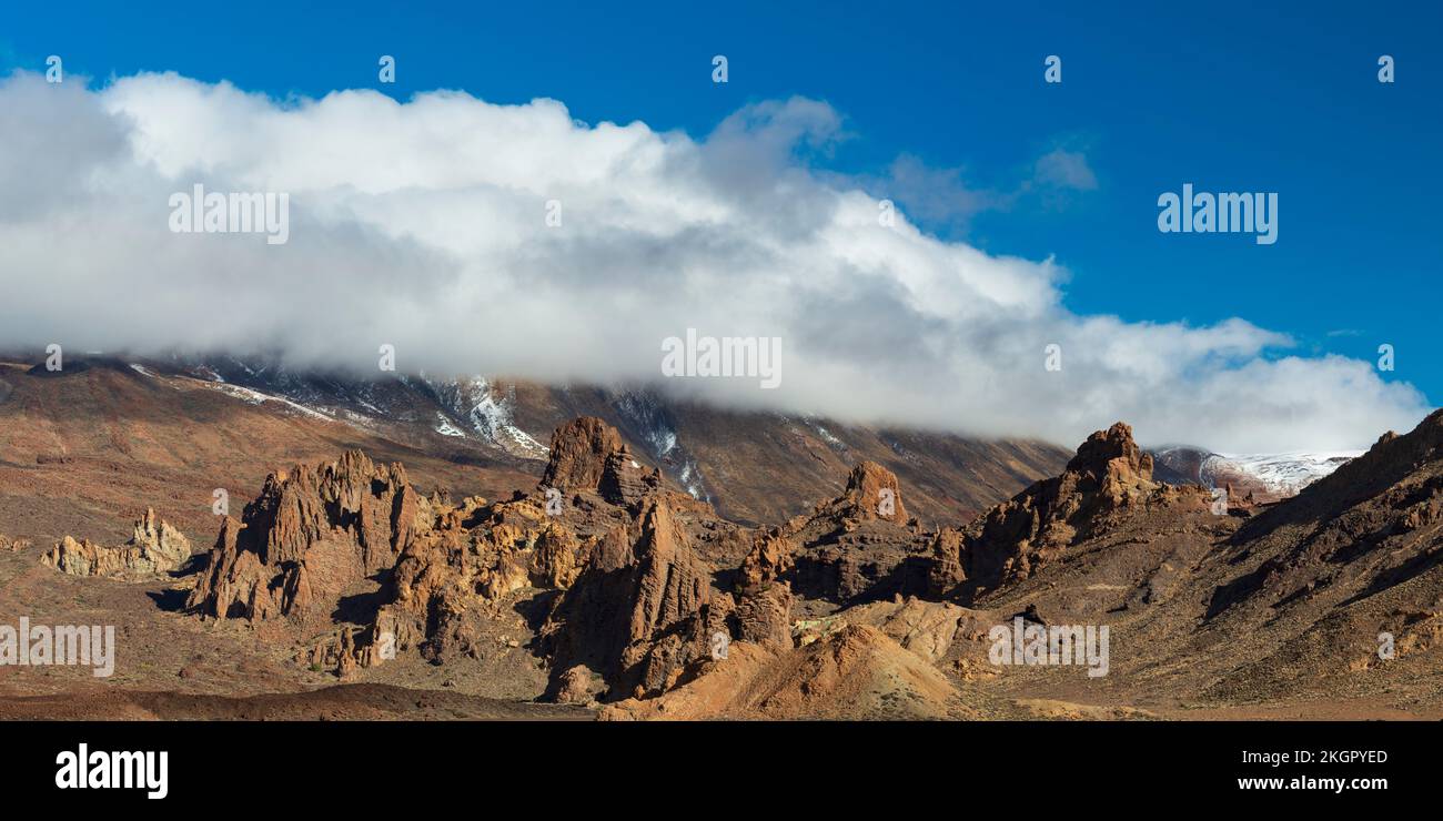 Volcanic landscape in el teide national park in the clouds hi-res stock  photography and images - Alamy