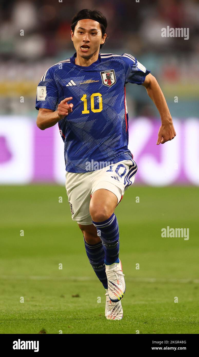 Doha, Qatar. 23rd Nov, 2022. Takumi Minamino of Japan during the