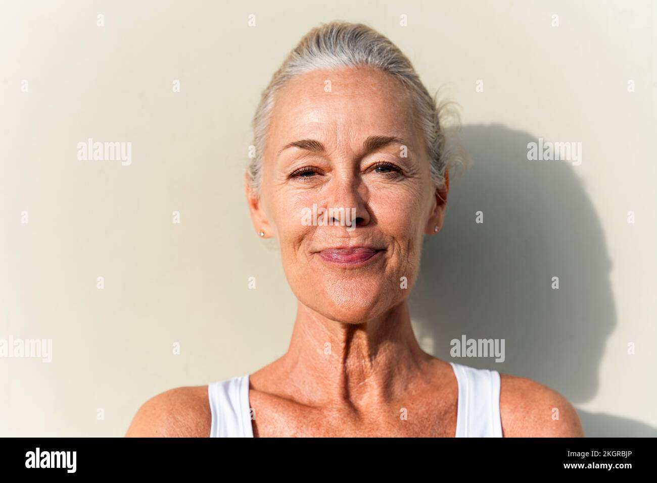 Mature woman face cream hi-res stock photography and images - Alamy